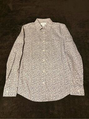 Calvin Klein Micro Floral Print Button Down